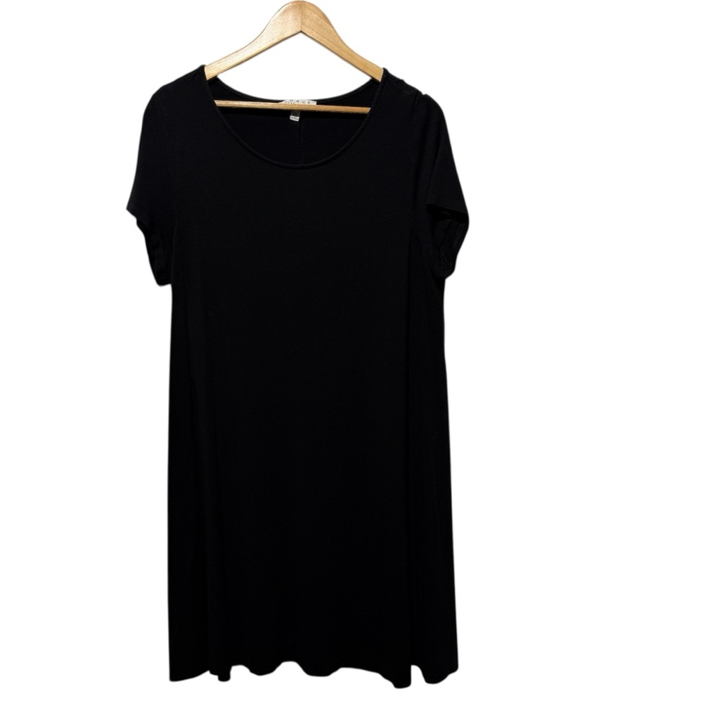 Chaus New York women’s black short sleeve shift dress XXL